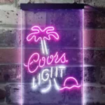 Coors Light Neon Sign Palm Tree 1
