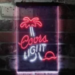 Coors Light Neon Sign Palm Tree 1