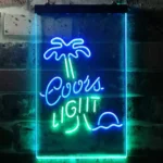 Coors Light Neon Sign Palm Tree 1