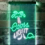 Coors Light Neon Sign Palm Tree 1
