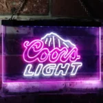 Coors Light Neon Sign Peak Home Bar 1