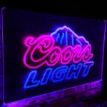 Coors Light Neon Sign Peak Home Bar 1