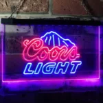 Coors Light Neon Sign Peak Home Bar 1