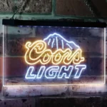Coors Light Neon Sign Peak Home Bar 1