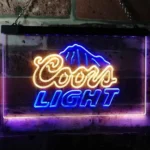 Coors Light Neon Sign Peak Home Bar 1