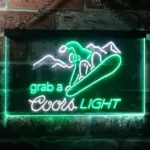 Coors Light Neon Sign Ski Sport 1
