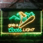 Coors Light Neon Sign Ski Sport 1