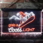 Coors Light Neon Sign Ski Sport 1