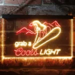 Coors Light Neon Sign Ski Sport 1