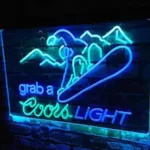 Coors Light Neon Sign Ski Sport 1