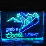 Coors Light Neon Sign Ski Sport 1