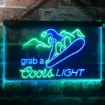 Coors Light Neon Sign Ski Sport 1