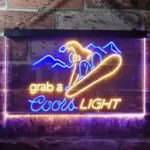 Coors Light Neon Sign Ski Sport 1