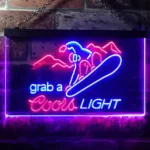 Coors Light Neon Sign Ski Sport 1