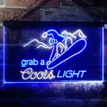 Coors Light Neon Sign Ski Sport 1