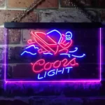 Coors Light Neon Sign Snowmobile 1