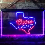 Coors Light Neon Sign Texas Home Bar 1