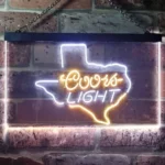 Coors Light Neon Sign Texas Home Bar 1