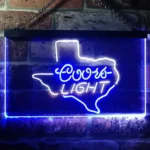 Coors Light Neon Sign Texas Home Bar 1
