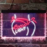 Coors Neon Sign Lite Bikini Maiden Beach 1