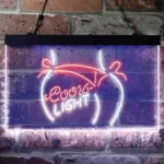 Coors Neon Sign Lite Bikini Maiden Beach 1