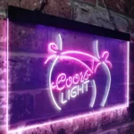 Coors Neon Sign Lite Bikini Maiden Beach 1