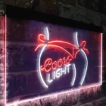 Coors Neon Sign Lite Bikini Maiden Beach 1