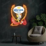 Corona Extra Neon Sign Bespoke Logo Custom American Eagle 1