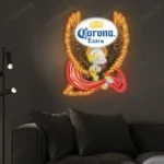 Corona Extra Neon Sign Bespoke Logo Custom American Eagle 1