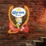 Corona Extra Neon Sign Bespoke Logo Custom American Eagle 1