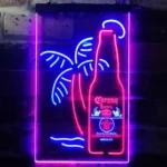 Corona Extra Neon Sign Flask Palm Tree 1