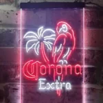 Corona Extra Neon Sign Parrot 1