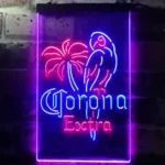 Corona Extra Neon Sign Parrot 1