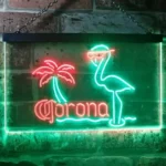 Corona Extra Neon Sign Rose Flamingo Home Bar 1