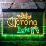 Corona Light Neon Sign Flip Flop Seaside 1