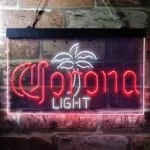 Corona Light Neon Sign Palm Tree Tree Middle 1
