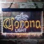 Corona Light Neon Sign Palm Tree Tree Middle 1