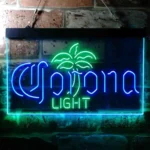 Corona Light Neon Sign Palm Tree Tree Middle 1