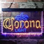 Corona Light Neon Sign Palm Tree Tree Middle 1