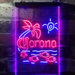 Corona Neon Sign Fish Sun Palm Island 1