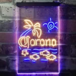 Corona Neon Sign Fish Sun Palm Island 1
