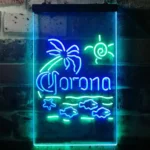 Corona Neon Sign Fish Sun Palm Island 1