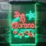 Corona Neon Sign Fish Sun Palm Island 1