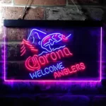 Corona Neon Sign Fishing Welcome Anglers 1
