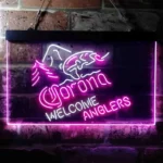 Corona Neon Sign Fishing Welcome Anglers 1