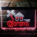 Corona Neon Sign Lodge Island Palm Tree 1