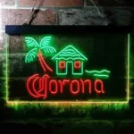 Corona Neon Sign Lodge Island Palm Tree 1