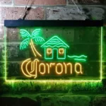 Corona Neon Sign Lodge Island Palm Tree 1