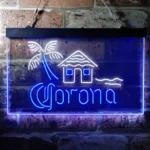 Corona Neon Sign Lodge Island Palm Tree 1