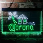Corona Neon Sign Lodge Island Palm Tree 1